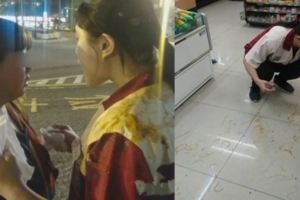 店員被奧客潑「加熱的義大利麵」，她卻衝出去抱著對方選擇原諒！原來背後竟有這「催淚的原因」