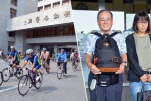 35歲日籍單車騎士白井寬之回日本了！台灣近百名車友護送最後一程，讓家屬紅了眼眶！