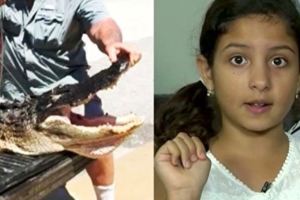 這10歲女童被鱷魚咬住腿，危急關頭她用這一個「瘋狂想法」救了自己