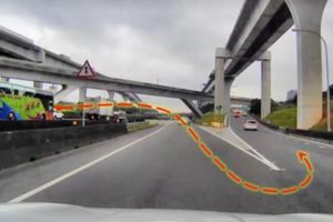 哪招？錯過交流道　駕駛國道「逆向」S型迴轉