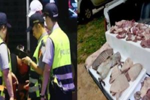 警察攔下一輛可疑「運肉車」發現裡頭有大量不明肉塊，看清屍體後大家全都衝去醫院救命！！