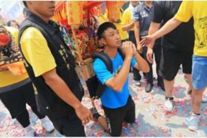 媽祖救了媽媽！　孝子繞半個台灣還願　「背媽祖17天走600公裡」