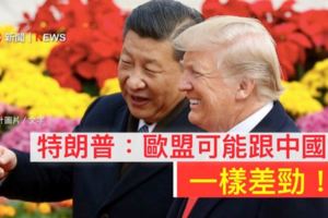 川普：貿易上歐盟不是美國盟友，和中國一樣差