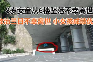 8歲女童從6樓墜落不幸離世家人：模仿熊大熊二攀岩