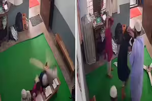 小孩學校上課一半　吊扇突墜落重砸