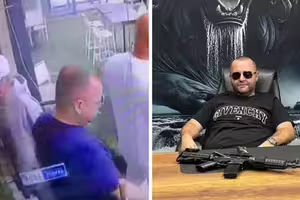 槍手戴老人面具靠近 黑手黨頭目遭一槍爆頭 槍手戴老人面具靠近 黑手黨頭目遭一槍爆頭