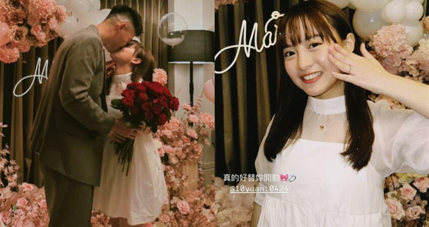 王齊麟才鑽戒求婚 傳陳詩媛遭退團！樂天鬆口真實動向