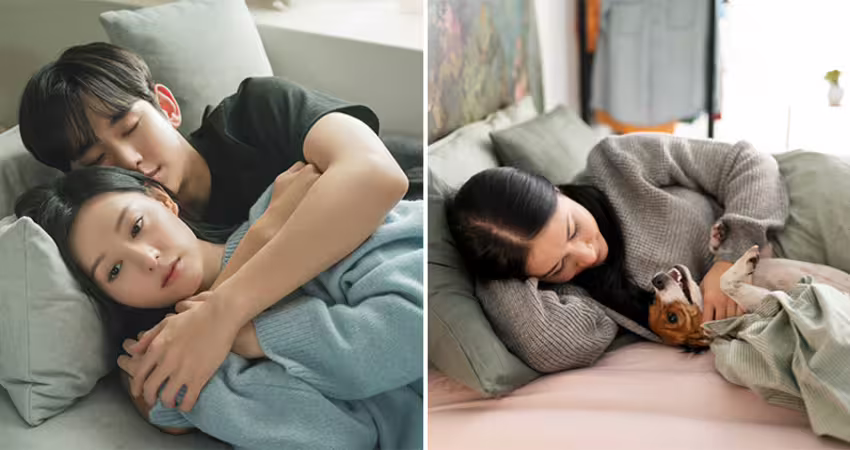 情侶同睡品質差？研究認：女生「跟狗狗睡更安穩」