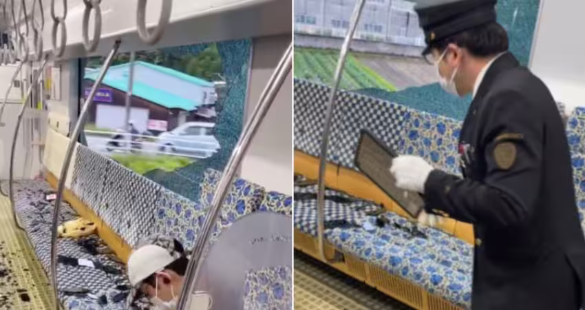 列車車窗玻璃碎滿地！震撼畫面瘋傳