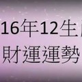 2016年十二生肖財運篇。。 超重要的，趕快看看。。。