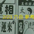 2/23 六合 。【好運來】【真相】【太極】 【冠軍鴿】。。參考。參考。。