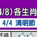 非常重要，4/2~4/8 各生肖整體運勢•••看看你的運勢財運如何呢？