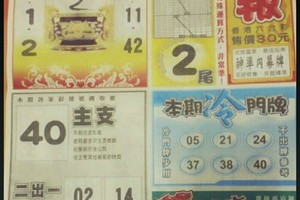 4/12 六合.（火報。聖法壇。濟雲宮）。喜歡何數自由配，配出234星，參考，參考。