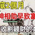 年底2個月準備「收割」錢財的4大屬相，財神相助早致富！