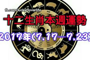 十二生肖本週運勢2017年(7.17—7.23)