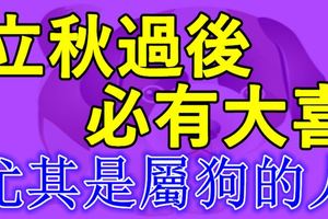 立秋過後必有大喜的4大生肖