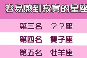「我寂寞寂寞就好，這時候誰都別來安慰擁抱」容易感到寂寞的星座TOP5！