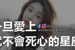 一旦愛上，就不會死心的星座