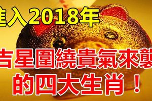 進入2018年吉星圍繞貴氣來襲的四大生肖！