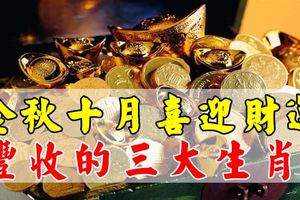 金秋十月喜迎財運豐收的三大生肖！