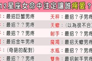 「有那麼一個人，命中注定要來疼妳！」12星座女最容易被誰疼愛！