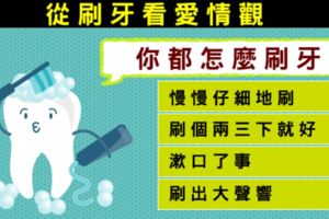 99%準！日本小測驗！從刷牙就能看出你的愛情觀！
