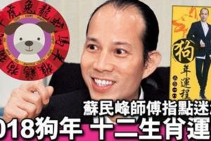  蘇民峰指點迷津2018狗年十二生肖運程完全睇