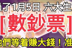 過了1月5日，這6大生肖就等著「賺大錢」，開始「進鈔票」！