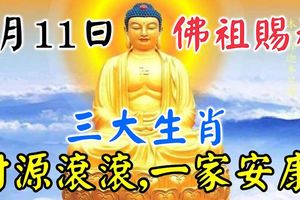 1月11號受佛祖賜福的「三大生肖」財源滾滾，一家安康！