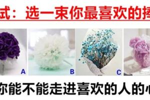 狠準！選一束你最喜歡的捧花！測你能不能走進喜歡的人的心裡！