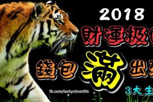 2018財運極佳，可以不用信用卡了，錢包「滿」出來的3大生肖！