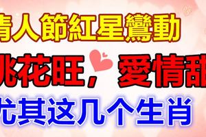 情人節紅星鸞動，喜獲真愛的3大生肖，桃花旺，愛情甜！