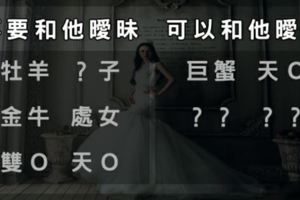 曖昧到最後是修成正果還是受盡委屈，這幾個星座希望你不要遇到！但請把握巨蟹座！