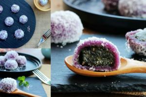 晶瑩剔透～紫薯糯米餈簡單做法