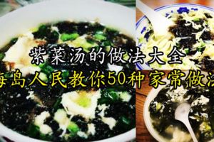 紫菜湯的做法大全：紫菜湯怎麼做好喝？海島人民教你50種家常做法