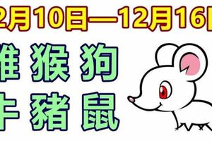 十二生肖一周運勢（12月10日—12月16日）