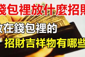 錢包裡放什麼招財，放在錢包裡的招財吉祥物有哪些？