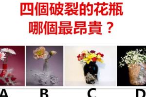 四個破裂的花瓶，哪個最昂貴？測你最近哪方面會夢想成真