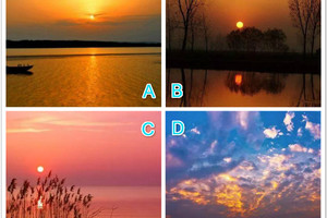 心理測試：夕陽無限好......選一幅你認為最美的夕陽圖，測你的下半生是否順利！