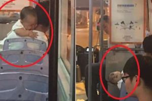 公車上寶寶哭鬧不止，「爸爸卻是如此反應」女乘客發現「詭異情況」馬上挺身，結果成功救出孩子…