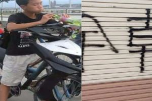 屁孩亂噴漆「幹字寫反」被笑爆！網友卻狂讚「根本超聰明！」讓大家傻眼：原來是智慧型犯罪！