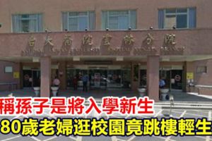 佯稱看教室環境80歲老婦墜樓身亡