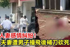 與人妻感情糾紛！夫妻遭男子撞飛後補刀砍死