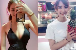 大學生正妹這麼清新。「白衣學生妹」一進試衣間不得了～