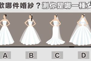 喜歡哪件婚紗？測你是哪一種女人?