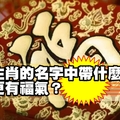 12生肖的名字中帶什麼字會更有福氣？