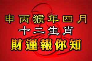 董易林2016年4月份12生肖運勢陽曆：2016年4月4號——2016年5月4號