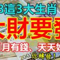 2018這3大生肖大財要發！今年月月有錢、天天好運氣！