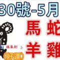 12生肖一周運勢（4.30—5.6）