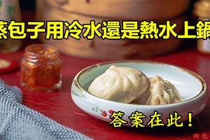 蒸包子應該用冷水上鍋還是熱水上鍋？答案在此！